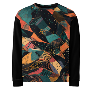Abstract Transcendence Unisex Sweatshirt All-Over Print Recycled