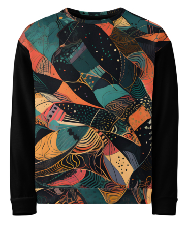 Abstract Transcendence Unisex Sweatshirt All-Over Print Recycled